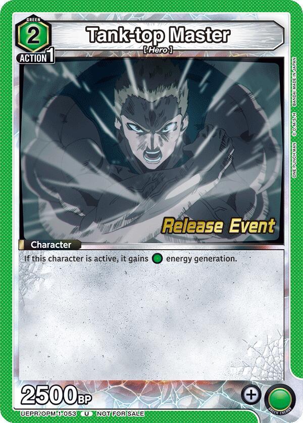 Tank-top Master, UE06BT: One Punch Man Release Event Cards UEPR/OPM-1-053