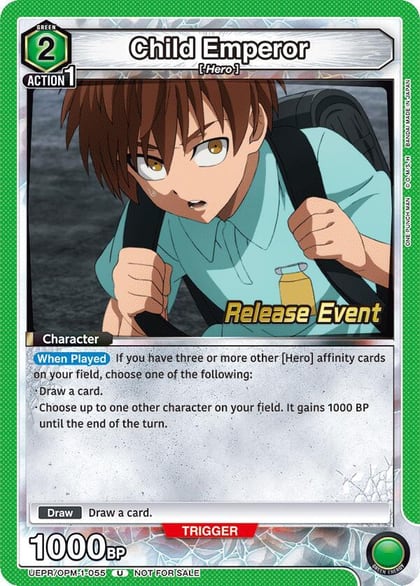 Child Emperor, UE06BT: One Punch Man Release Event Cards UEPR/OPM-1-055