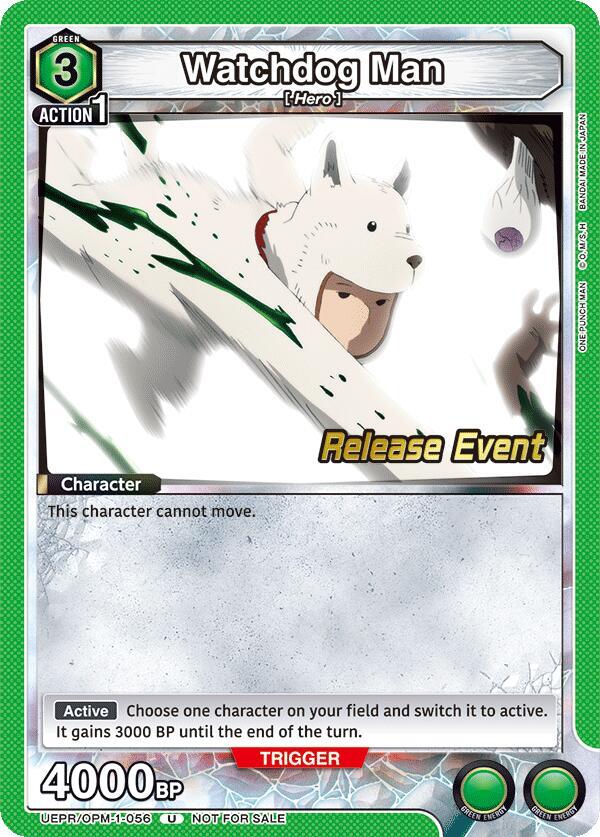 Watchdog Man, UE06BT: One Punch Man Release Event Cards UEPR/OPM-1-056