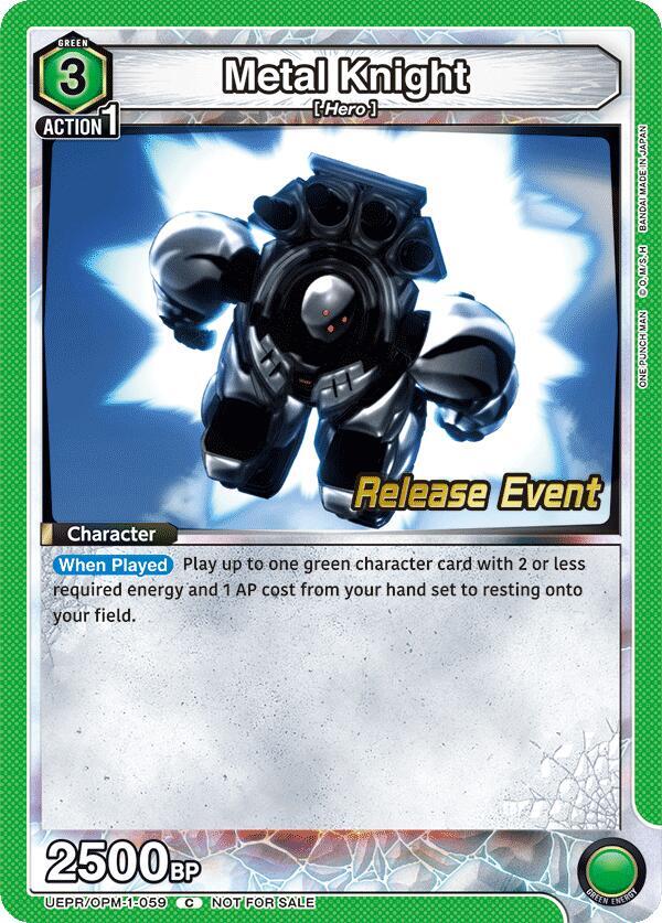 Metal Knight, UE06BT: One Punch Man Release Event Cards UEPR/OPM-1-059