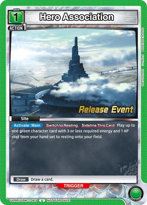 Hero Association, UE06BT: One Punch Man Release Event Cards UEPR/OPM-1-063