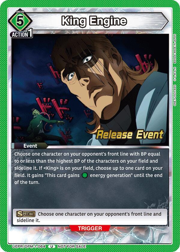 King Engine, UE06BT: One Punch Man Release Event Cards UEPR/OPM-1-064