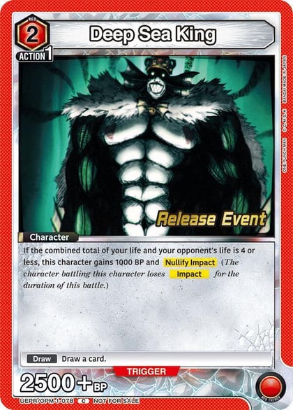Deep Sea King, UE06BT: One Punch Man Release Event Cards UEPR/OPM-1-078