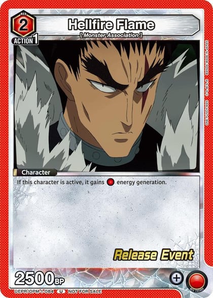 Hellfire Flame, UE06BT: One Punch Man Release Event Cards UEPR/OPM-1-084