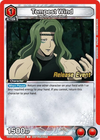 Tempest Wind, UE06BT: One Punch Man Release Event Cards UEPR/OPM-1-086