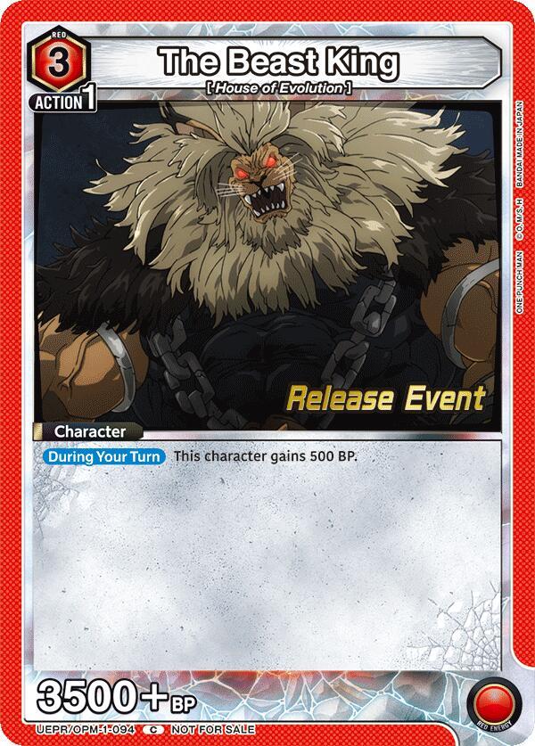 The Beast King, UE06BT: One Punch Man Release Event Cards UEPR/OPM-1-094