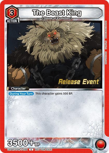 The Beast King, UE06BT: One Punch Man Release Event Cards UEPR/OPM-1-094