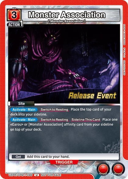 Monster Association, UE06BT: One Punch Man Release Event Cards UEPR/OPM-1-096