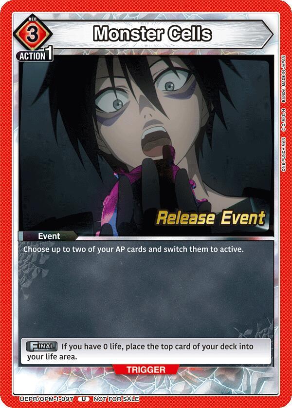Monster Cells, UE06BT: One Punch Man Release Event Cards UEPR/OPM-1-097