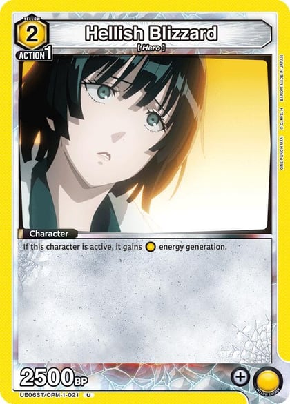 Hellish Blizzard (021), UE06ST: One Punch Man Starter Deck UE06ST/OPM-1-021