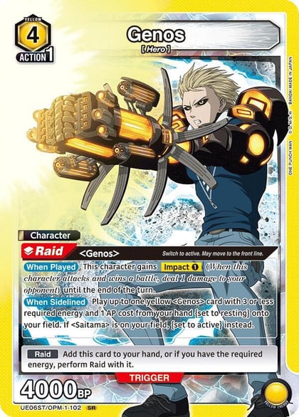 Genos (102), UE06ST: One Punch Man Starter Deck UE06ST/OPM-1-102