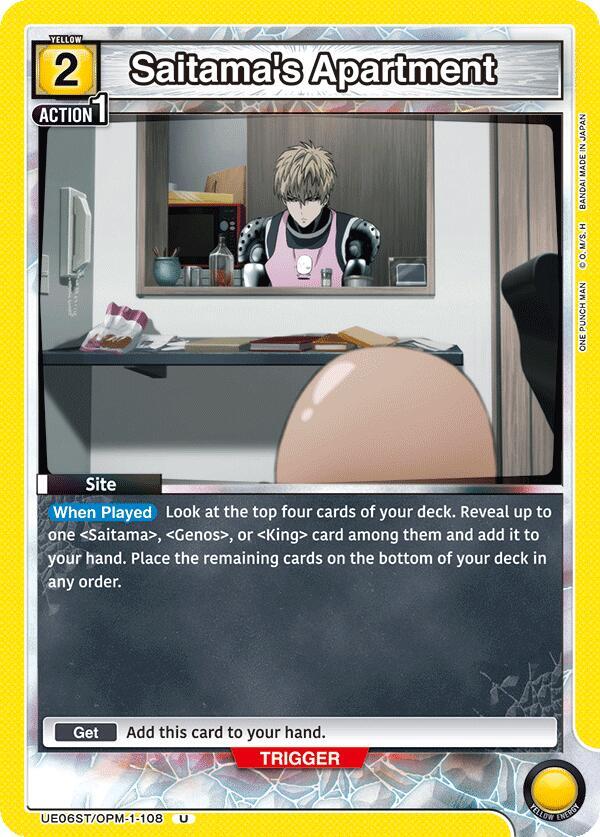 Saitama's Apartment, UE06ST: One Punch Man Starter Deck UE06ST/OPM-1-108