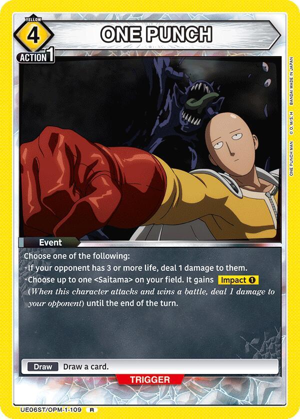 ONE PUNCH, UE06ST: One Punch Man Starter Deck UE06ST/OPM-1-109