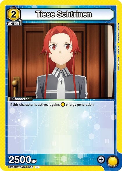 Tiese Schtrinen, UE07BT: Sword Art Online UE07BT/SAO-1-003