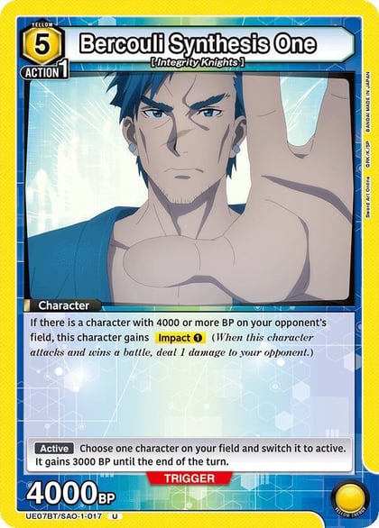Bercouli Synthesis One, UE07BT: Sword Art Online UE07BT/SAO-1-017