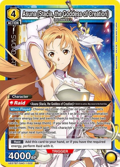 Asuna (Stacia, the Goddess of Creation) (022), UE07BT: Sword Art Online UE07BT/SAO-1-022