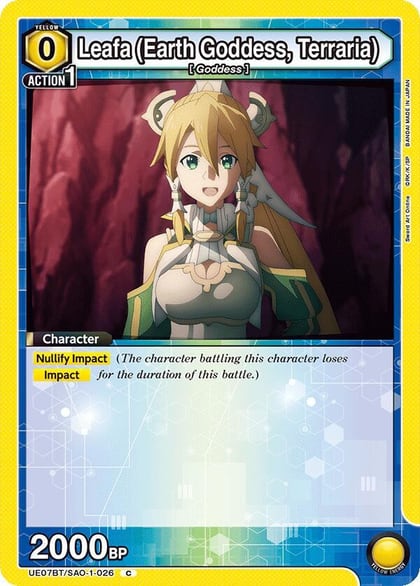 Leafa (Earth Goddess, Terraria) (026), UE07BT: Sword Art Online UE07BT/SAO-1-026