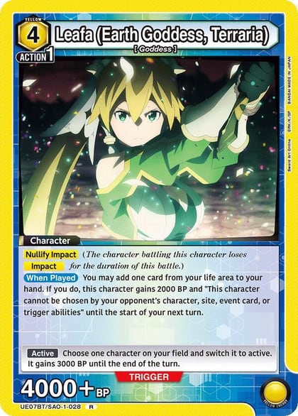 Leafa (Earth Goddess, Terraria) (028), UE07BT: Sword Art Online UE07BT/SAO-1-028