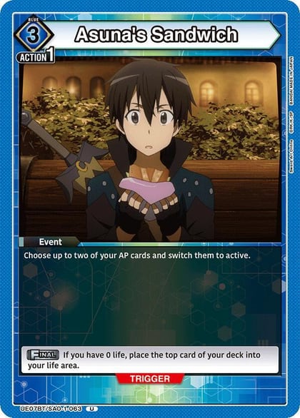 Asuna's Sandwich, UE07BT: Sword Art Online UE07BT/SAO-1-063