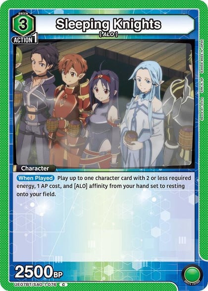 Sleeping Knights, UE07BT: Sword Art Online UE07BT/SAO-1-076
