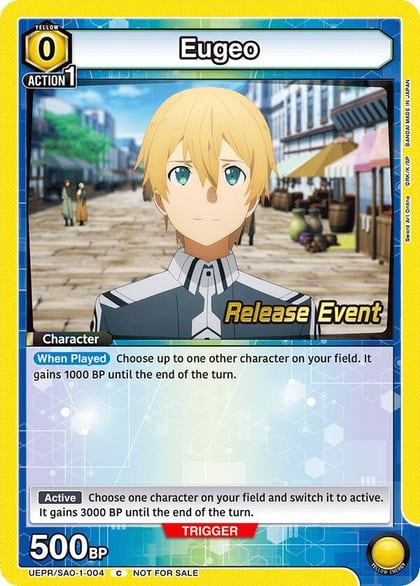 Eugeo (004), UE07BT: Sword Art Online Release Event Cards UEPR/SAO-1-004