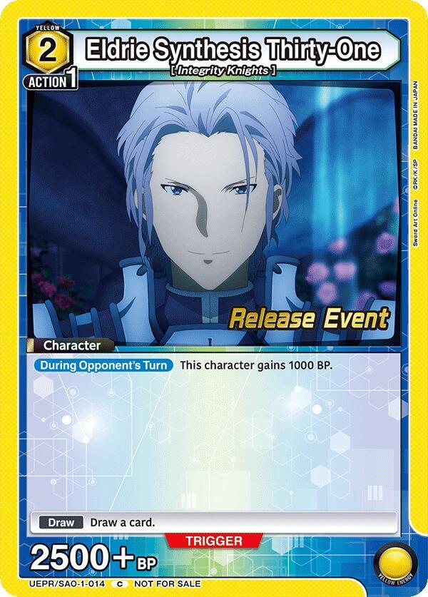Eldrie Synthesis Thirty-One, UE07BT: Sword Art Online Release Event Cards UEPR/SAO-1-014