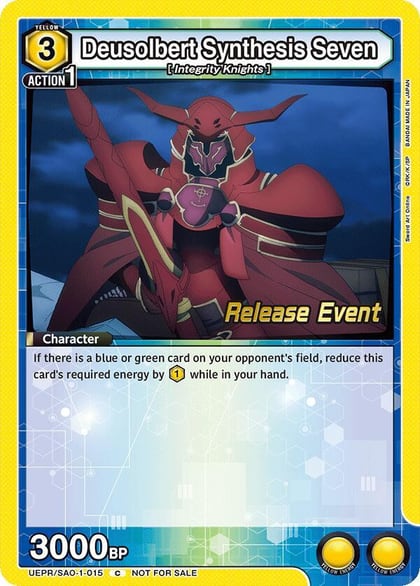 Deusolbert Synthesis Seven, UE07BT: Sword Art Online Release Event Cards UEPR/SAO-1-015