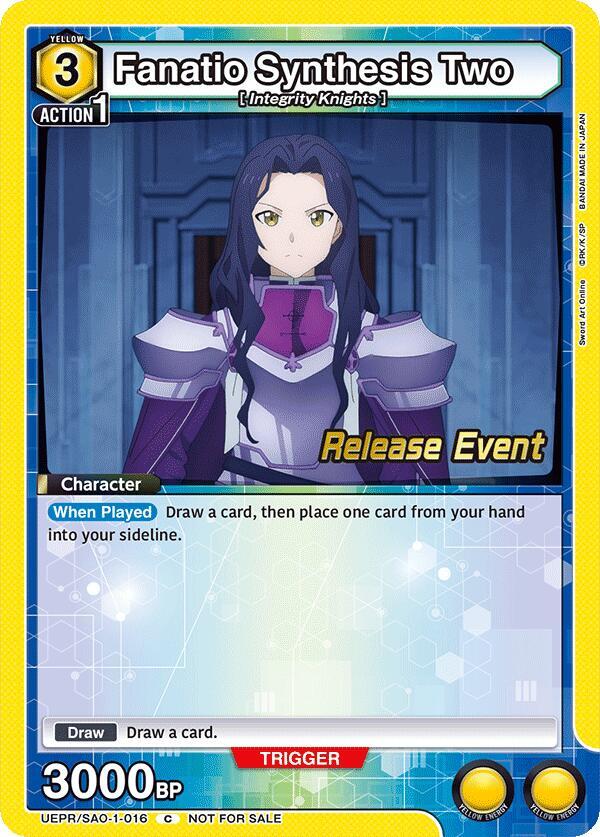 Fanatio Synthesis Two, UE07BT: Sword Art Online Release Event Cards UEPR/SAO-1-016