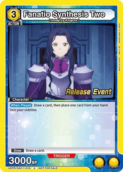 Fanatio Synthesis Two, UE07BT: Sword Art Online Release Event Cards UEPR/SAO-1-016