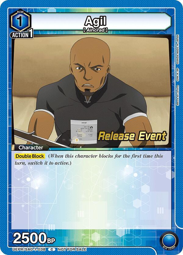 Agil, UE07BT: Sword Art Online Release Event Cards UEPR/SAO-1-038