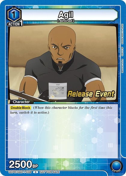 Agil, UE07BT: Sword Art Online Release Event Cards UEPR/SAO-1-038