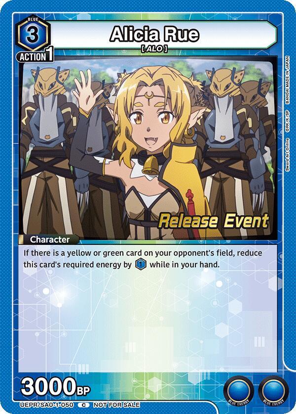 Alicia Rue, UE07BT: Sword Art Online Release Event Cards UEPR/SAO-1-050