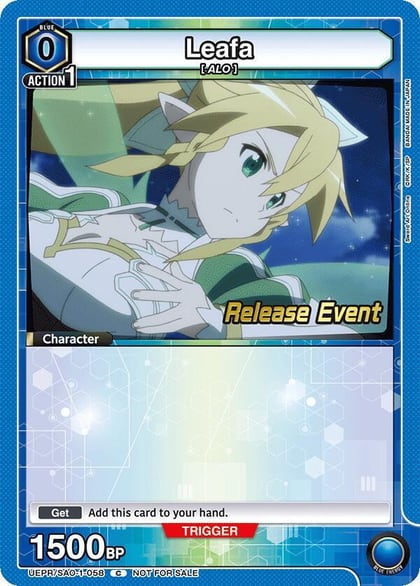 Leafa (058), UE07BT: Sword Art Online Release Event Cards UEPR/SAO-1-058
