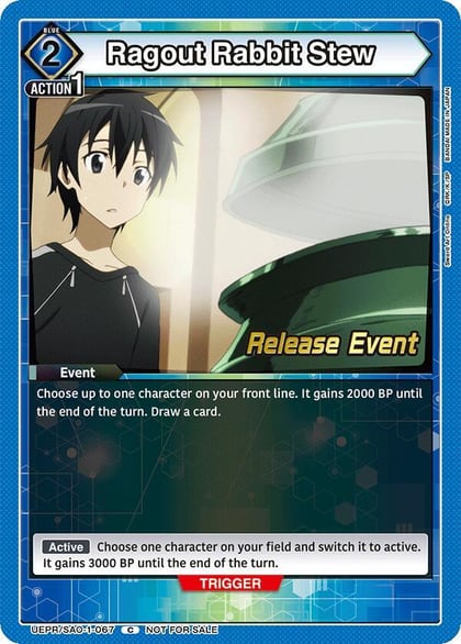 Ragout Rabbit Stew, UE07BT: Sword Art Online Release Event Cards UEPR/SAO-1-067