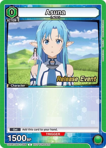 Asuna (068), UE07BT: Sword Art Online Release Event Cards UEPR/SAO-1-068