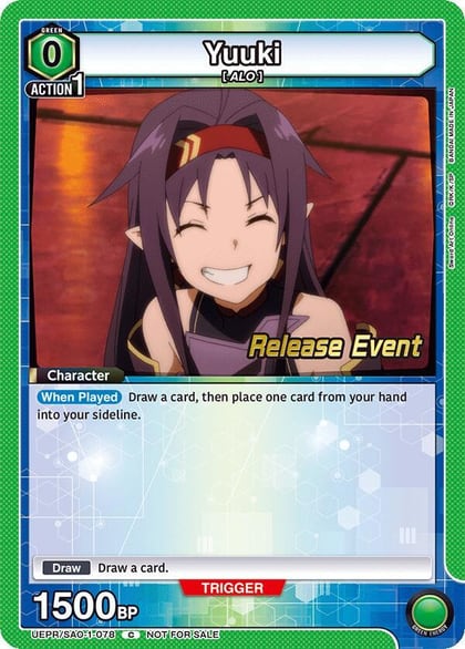 Yuuki (078), UE07BT: Sword Art Online Release Event Cards UEPR/SAO-1-078