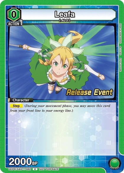 Leafa (082), UE07BT: Sword Art Online Release Event Cards UEPR/SAO-1-082