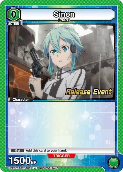 Sinon (088), UE07BT: Sword Art Online Release Event Cards UEPR/SAO-1-088