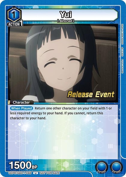 Yui (046), UE07BT: Sword Art Online Release Event Cards UEPR/SAO-1-046