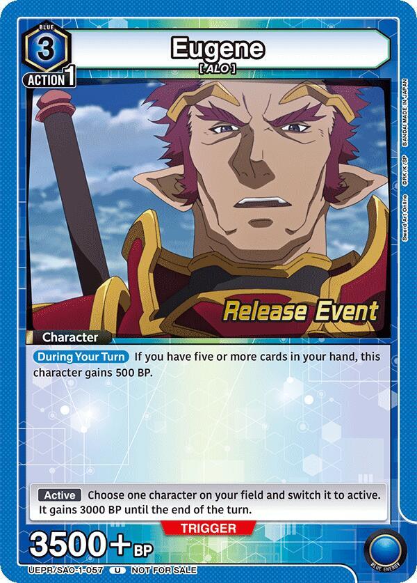 Eugene, UE07BT: Sword Art Online Release Event Cards UEPR/SAO-1-057