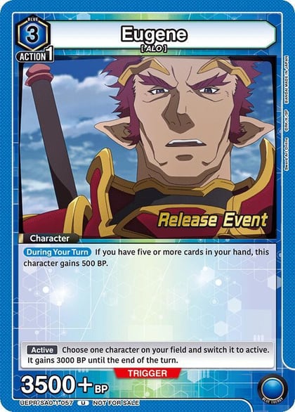 Eugene, UE07BT: Sword Art Online Release Event Cards UEPR/SAO-1-057
