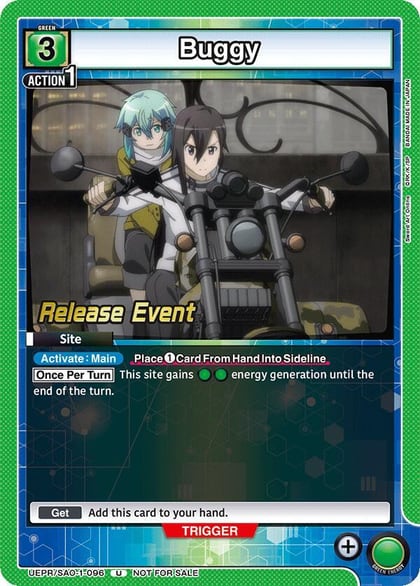 Buggy, UE07BT: Sword Art Online Release Event Cards UEPR/SAO-1-096