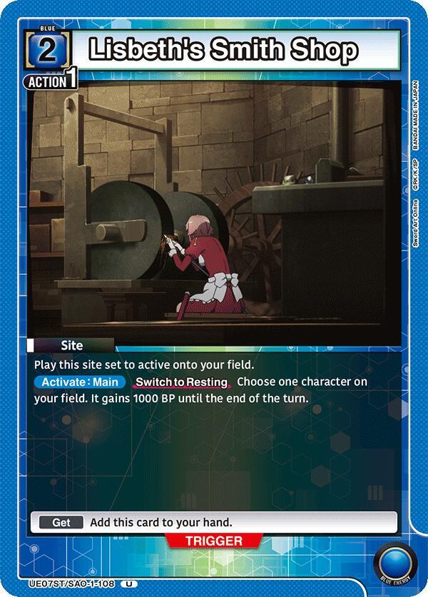 Lisbeth's Smith Shop, UE07ST: Sword Art Online Starter Deck UE07ST/SAO-1-108