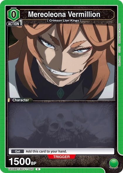 Mereoleona Vermillion (040) (Box Topper Foil), UE08BT: Black Clover UE08BT/BCV-1-040