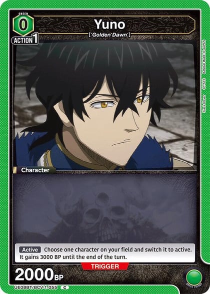 Yuno (055) (Box Topper Foil), UE08BT: Black Clover UE08BT/BCV-1-055