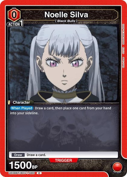 Noelle Silva (080) (Box Topper Foil), UE08BT: Black Clover UE08BT/BCV-1-080
