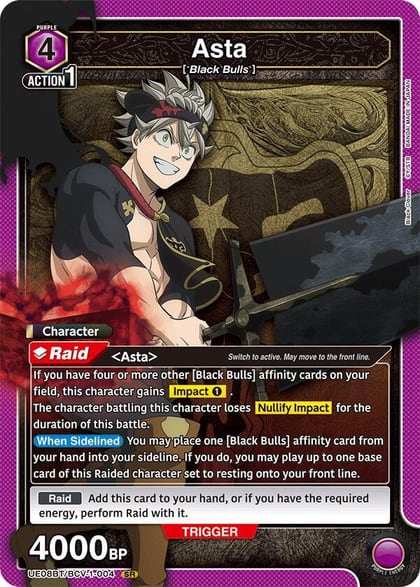 Asta (004), UE08BT: Black Clover UE08BT/BCV-1-004