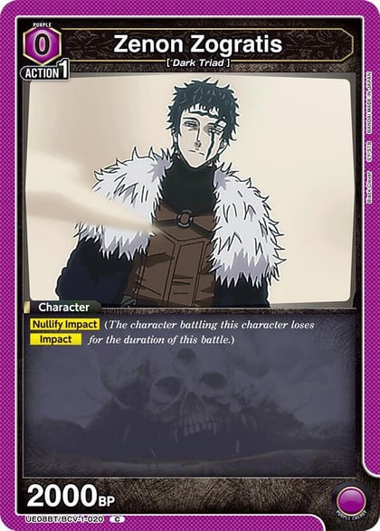 Zenon Zogratis (020), UE08BT: Black Clover UE08BT/BCV-1-020