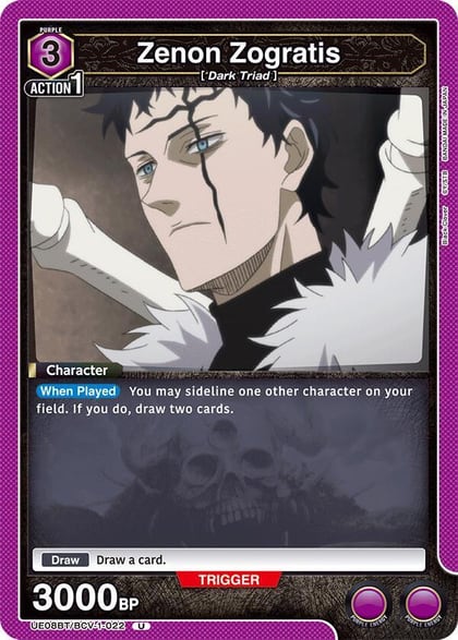 Zenon Zogratis (022), UE08BT: Black Clover UE08BT/BCV-1-022