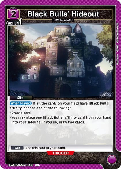 Black Bulls' Hideout, UE08BT: Black Clover UE08BT/BCV-1-029